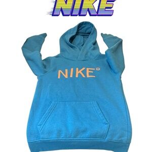 Nike Kids Blue and Orange Hoodie